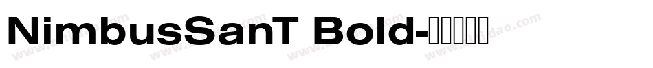 NimbusSanT Bold字体转换